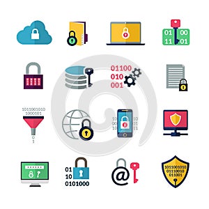 Data Encryption Icons