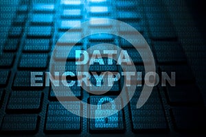 Data encryption keyword on keyboard