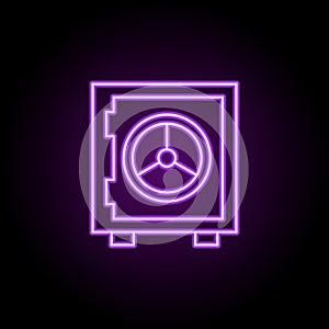 data encryption outline icon. Elements of Security in neon style icons. Simple icon for websites, web design, mobile app, info