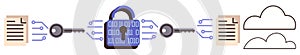 Data Encryption and Secure Cloud Communication with Digital Lock and Binary Code