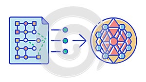 Data Encryption for Secure Communication and Cybersecurity vector design Generative AI
