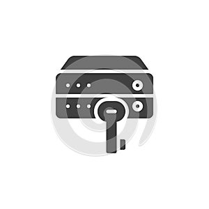 Data encryption vector icon