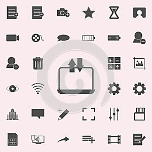 data exchange from a computer icon. web icons universal set for web and mobile