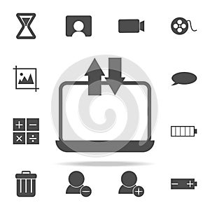 data exchange from a computer icon. web icons universal set for web and mobile