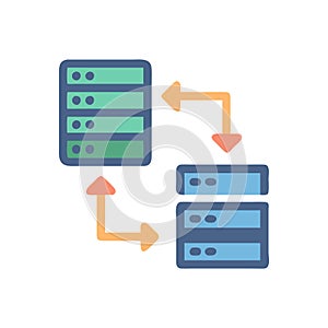 Data Exchange Icon for Information Transfer