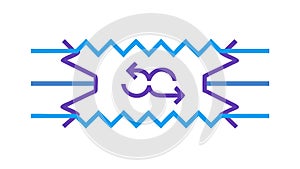 Data Exchange Refresh Sync Icon, vector design Generative AI