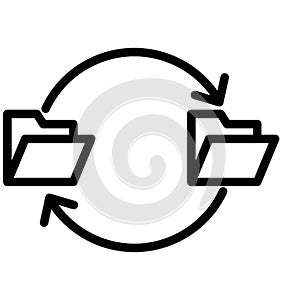 Data exchanging Isolated Vector Icon which can easily modify