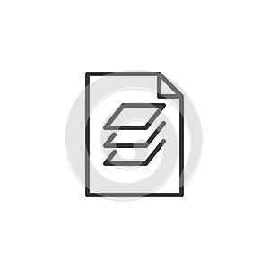 Data file document line icon