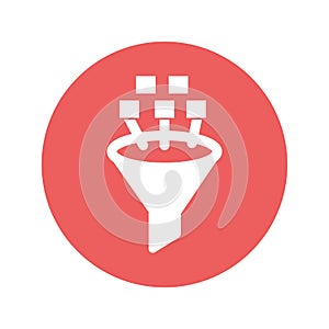 Data filter Isolated Vector icon which can easily modify or edit