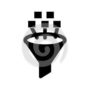 Data filter Isolated Vector icon which can easily modify or edit