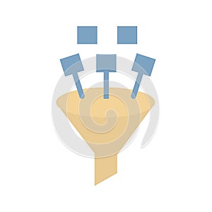 Data filter Isolated Vector icon which can easily modify or edit