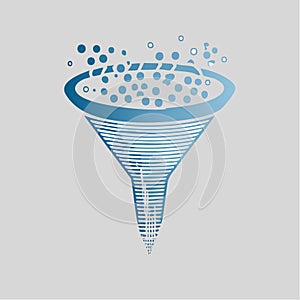 Data Filtering and Analysis Funnel Icon