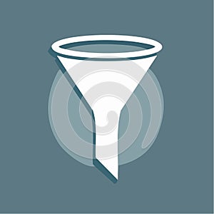 Data Filtering and Conversion Funnel Icon