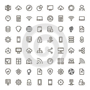 Data flat icon