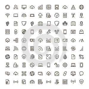 Data flat icon