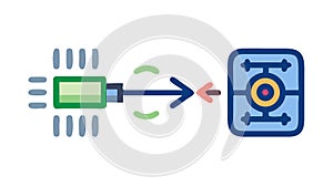 Data Flow Core Technology, Information Processing System, vector design Generative AI