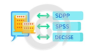 Data Flow Diagram Process Analysis Software Integration, vector design Generative AI