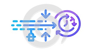 Data Flow Exchange for Information Transfer and Tech, vector design Generative AI