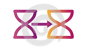 Data Flow Exchange Symbol, vector design Generative AI