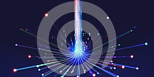 Data flow, information security. Big data. Mind and artificial intelligence. Intertwining streams of coded neural network