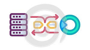 Data Flow Optimization, Network Efficiency, vector design Generative AI