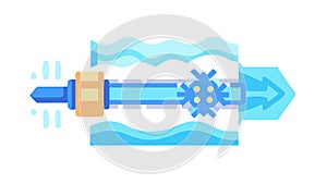 Data Flow Optimization: Streamlined Information Process, vector design Generative AI