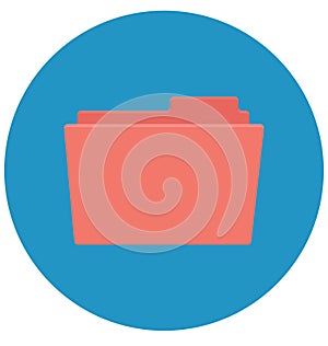 Data Folder Isolated Vector icon that can be easily edit or modified