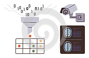 Data Processing, Machine Learning, and AI Surveillance in Technology Applications