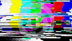 Data Glitch TV Color Bars Malfunction 11025