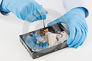 Data hard drive backup disc hdd disk restoration photo