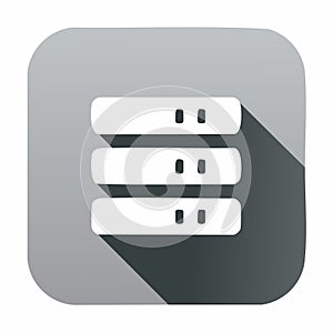 Data Hosting and Network Server Icon