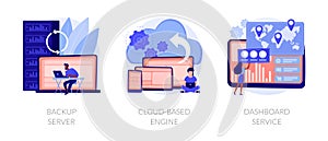 Data processing and recovery vector concept metaphors