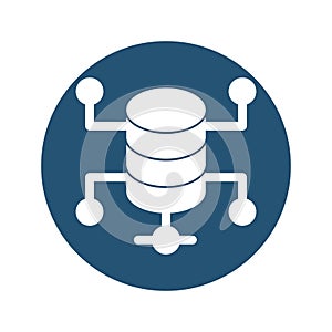 Data hosting Vector icon which can easily modify or edit