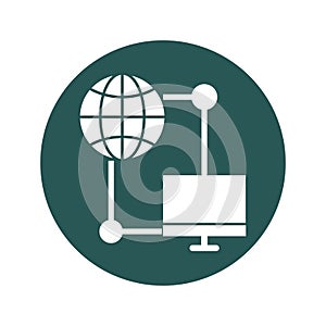 Data hosting Vector icon which can easily modify or edit