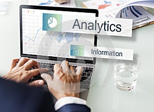 Data Information Analytics Perfomance Concept photo