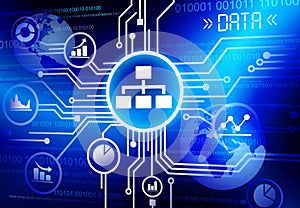 Data Information Infographic Technology Connecting Concept