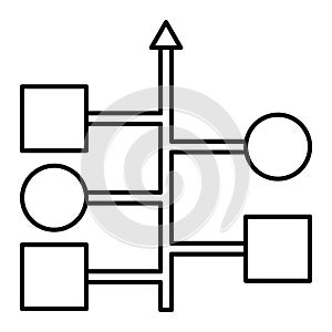Data Infrastructure outline vector icon which can easily modify or edit