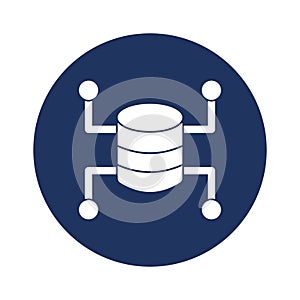 Data infrastructure Vector icon which can easily modify or edit