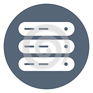 Data  Isolated Vector icon easily edit or modify
