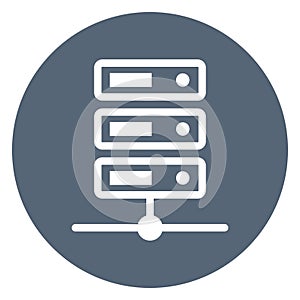 Data  Isolated Vector icon easily edit or modify