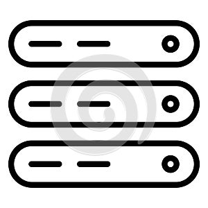 Data  Isolated Vector icon easily edit or modify