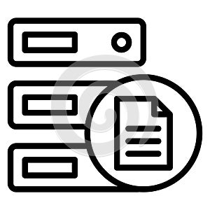 Data  Isolated Vector icon easily edit or modify