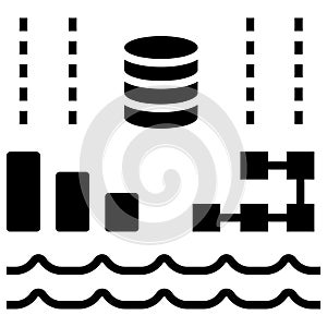 Data lake Solid illustration