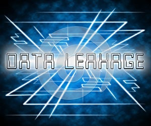 Data Leakage Information Flow Loss 3d Illustration