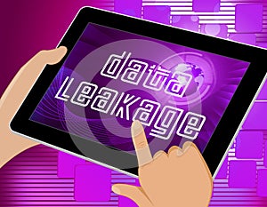 Data Leakage Information Flow Loss 3d Illustration