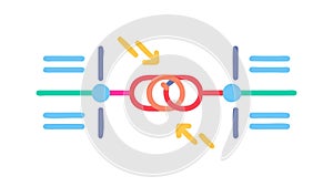 Data Linkage and Digital Connectivity Icon Vector, vector design Generative AI