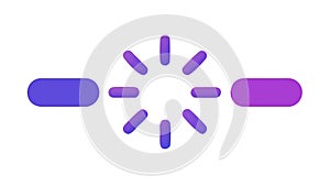 Data Loading Bar: Progress Indicator and Waiting Icon, vector design Generative AI