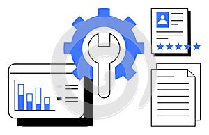 Data Management and Analytics with Gear Symbol and Documents for Workflow Optimization