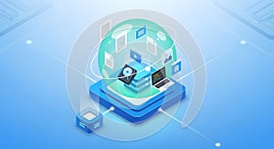 Data management technology platform with centralized storage and access to files and applications in a secure environment