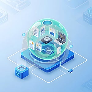 Data management technology platform with centralized storage and access to files and applications in a secure environment